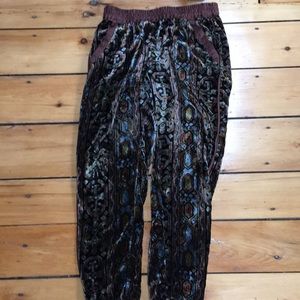 Velvet gypsy pants